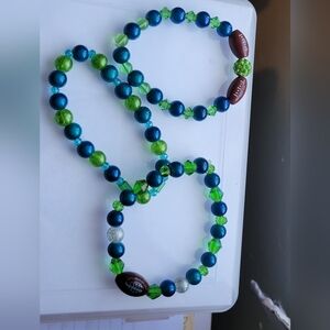 Sparkly Football bracelets